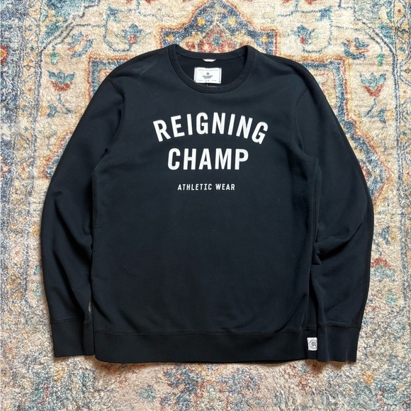 Reigning Champ Spellout Crewneck Large - Picture 1 of 5